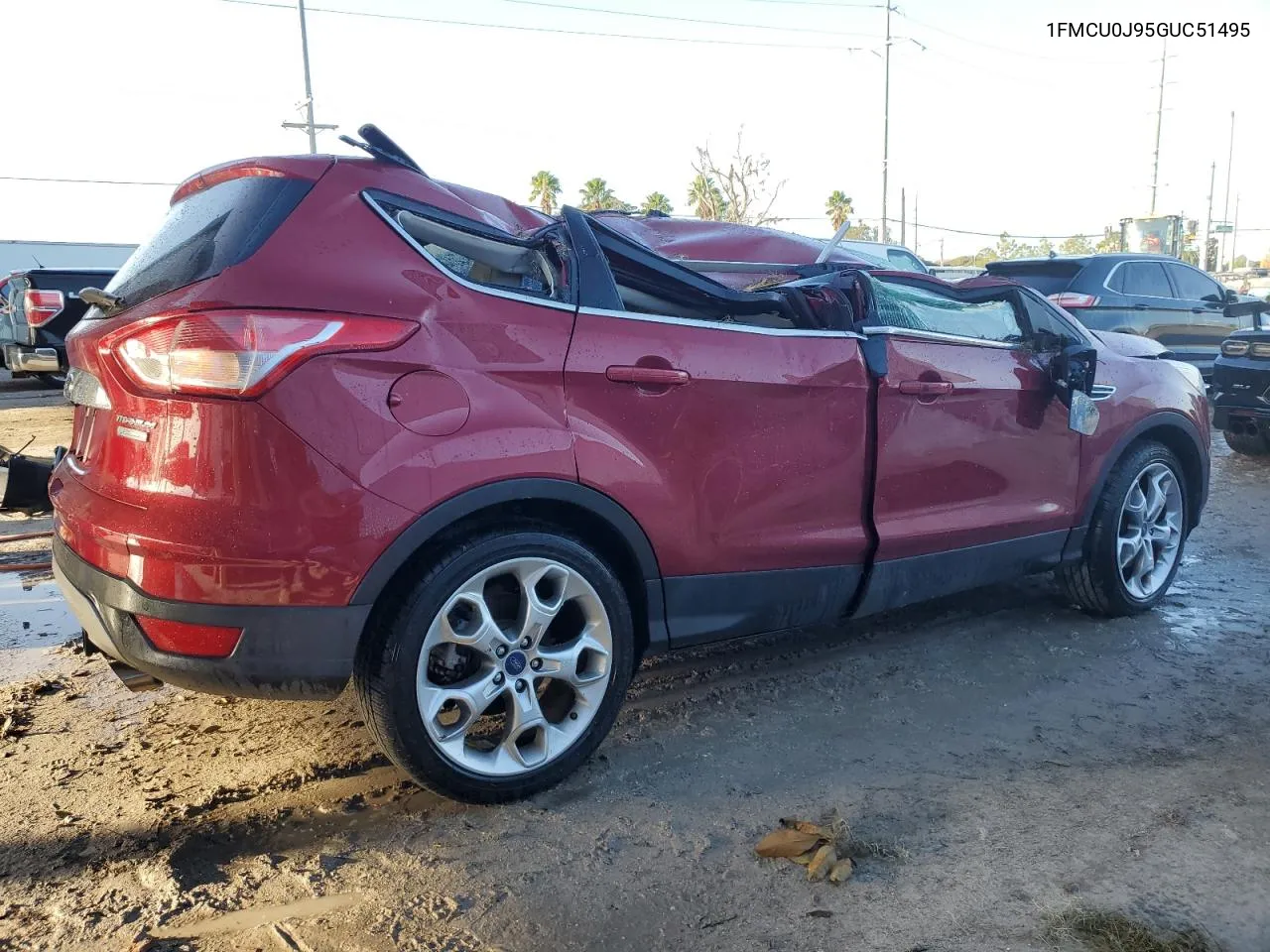 2016 Ford Escape Titanium VIN: 1FMCU0J95GUC51495 Lot: 77329834