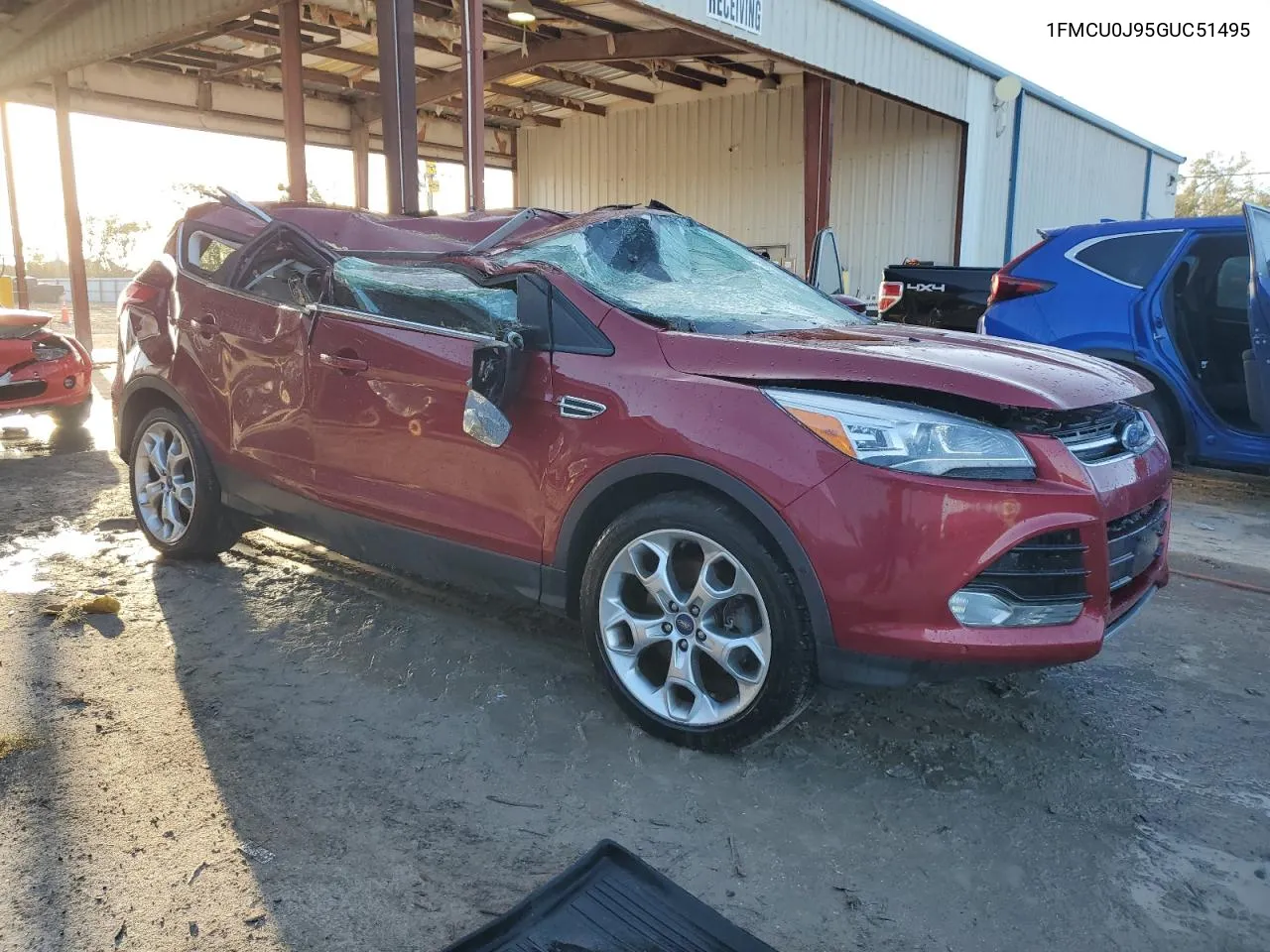 2016 Ford Escape Titanium VIN: 1FMCU0J95GUC51495 Lot: 77329834