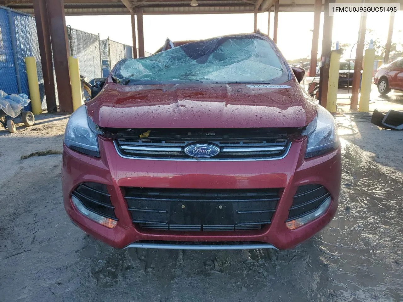 2016 Ford Escape Titanium VIN: 1FMCU0J95GUC51495 Lot: 77329834