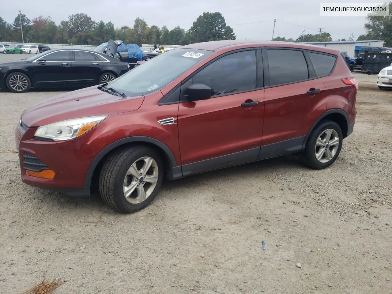 2016 Ford Escape S VIN: 1FMCU0F7XGUC35204 Lot: 77342214