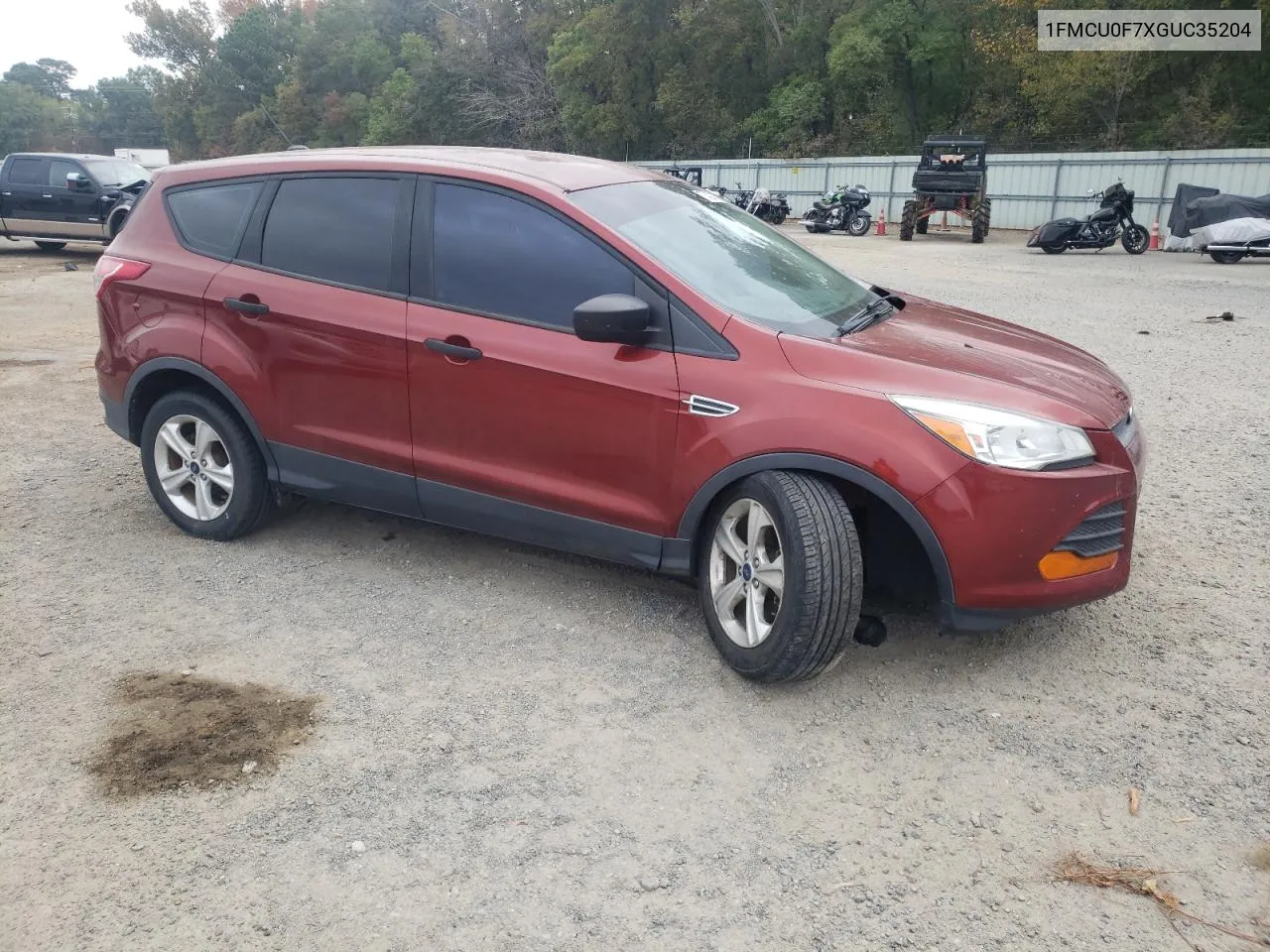 2016 Ford Escape S VIN: 1FMCU0F7XGUC35204 Lot: 77342214