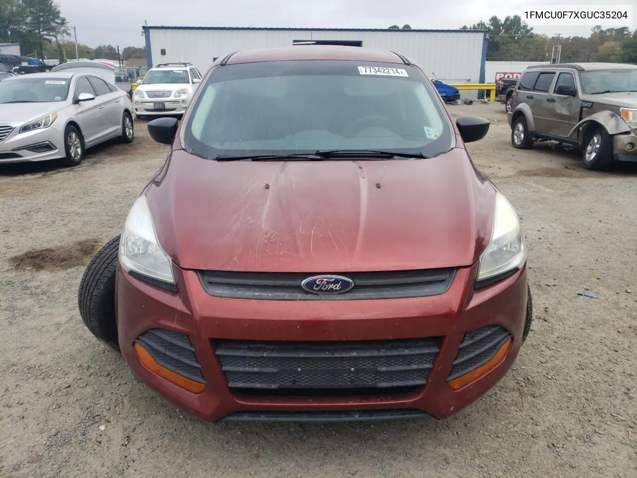 2016 Ford Escape S VIN: 1FMCU0F7XGUC35204 Lot: 77342214