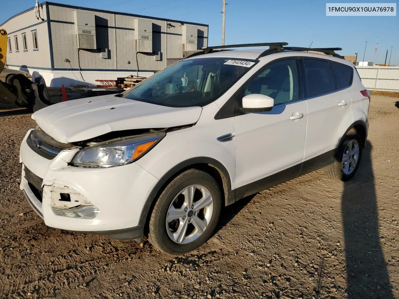 2016 Ford Escape Se VIN: 1FMCU9GX1GUA76978 Lot: 77643434