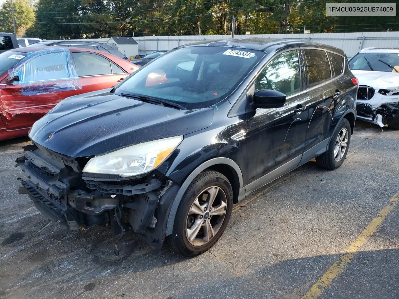 2016 Ford Escape Se VIN: 1FMCU0G92GUB74009 Lot: 77745534