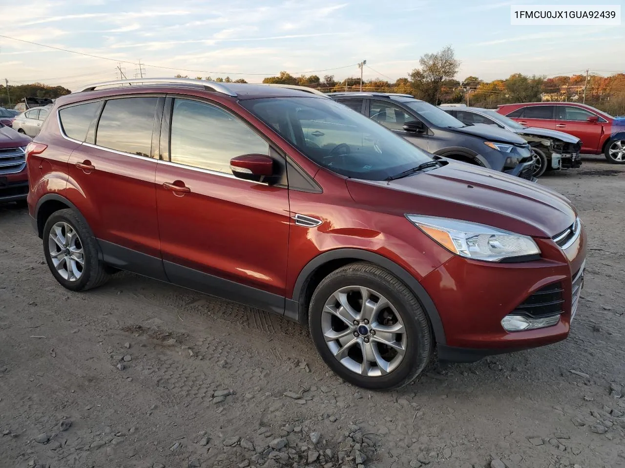 2016 Ford Escape Titanium VIN: 1FMCU0JX1GUA92439 Lot: 78052934