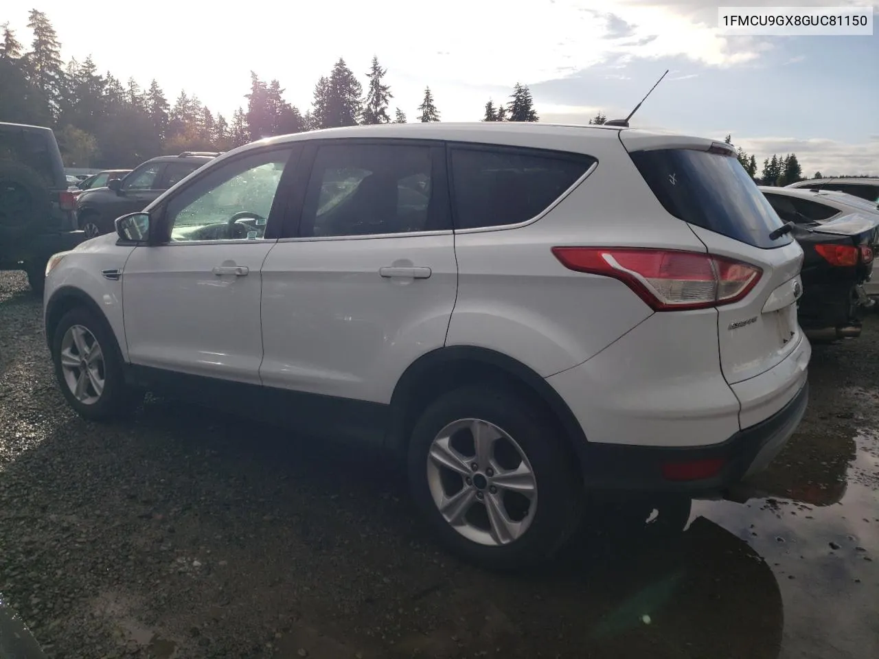 2016 Ford Escape Se VIN: 1FMCU9GX8GUC81150 Lot: 78150134