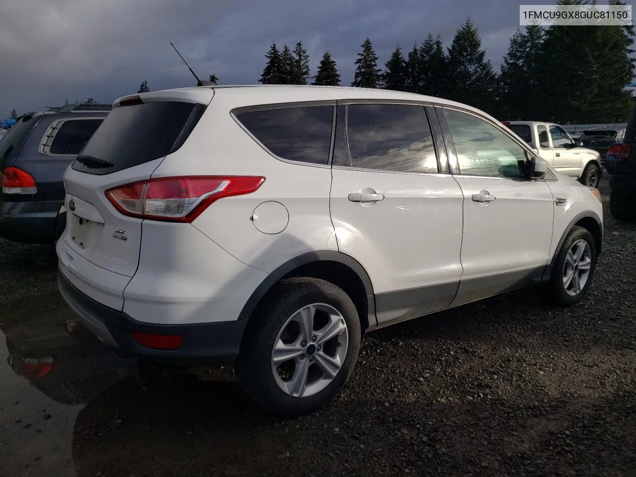 2016 Ford Escape Se VIN: 1FMCU9GX8GUC81150 Lot: 78150134