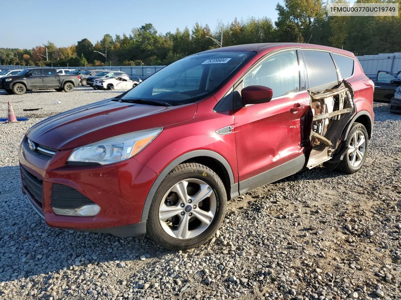 2016 Ford Escape Se VIN: 1FMCU0G77GUC19749 Lot: 78209904