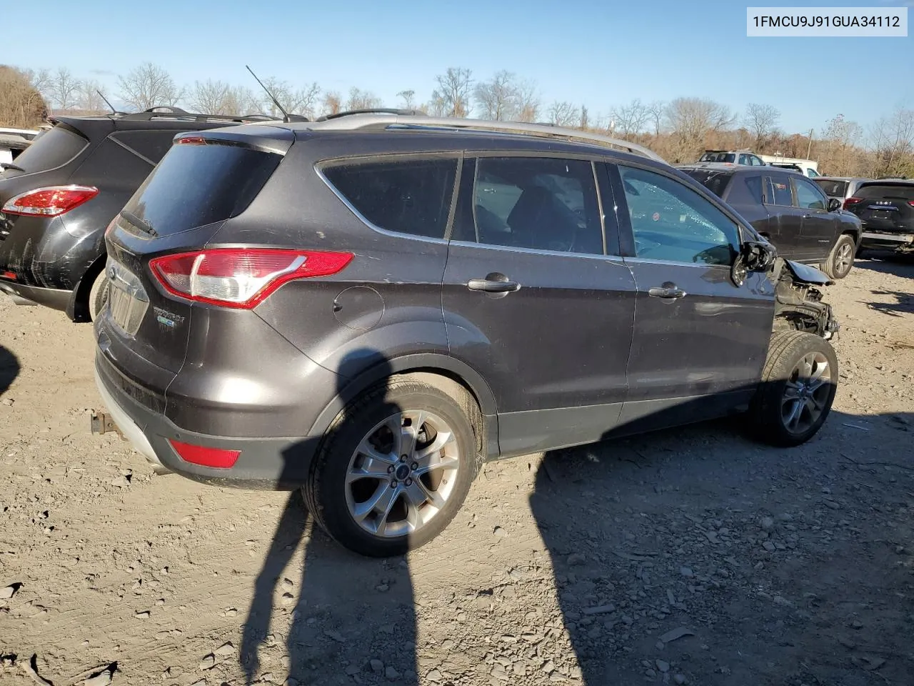 2016 Ford Escape Titanium VIN: 1FMCU9J91GUA34112 Lot: 78596994