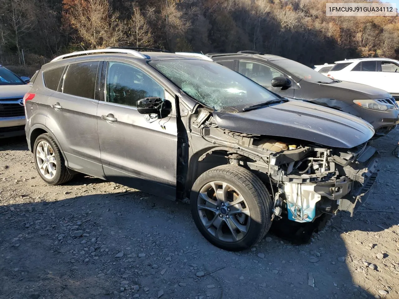 2016 Ford Escape Titanium VIN: 1FMCU9J91GUA34112 Lot: 78596994