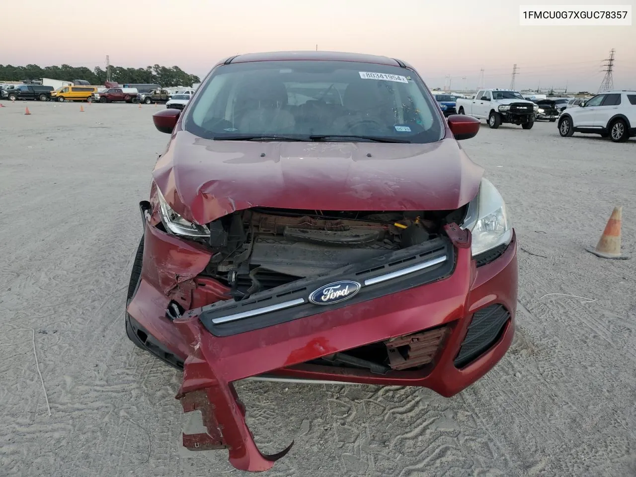 2016 Ford Escape Se VIN: 1FMCU0G7XGUC78357 Lot: 80341954