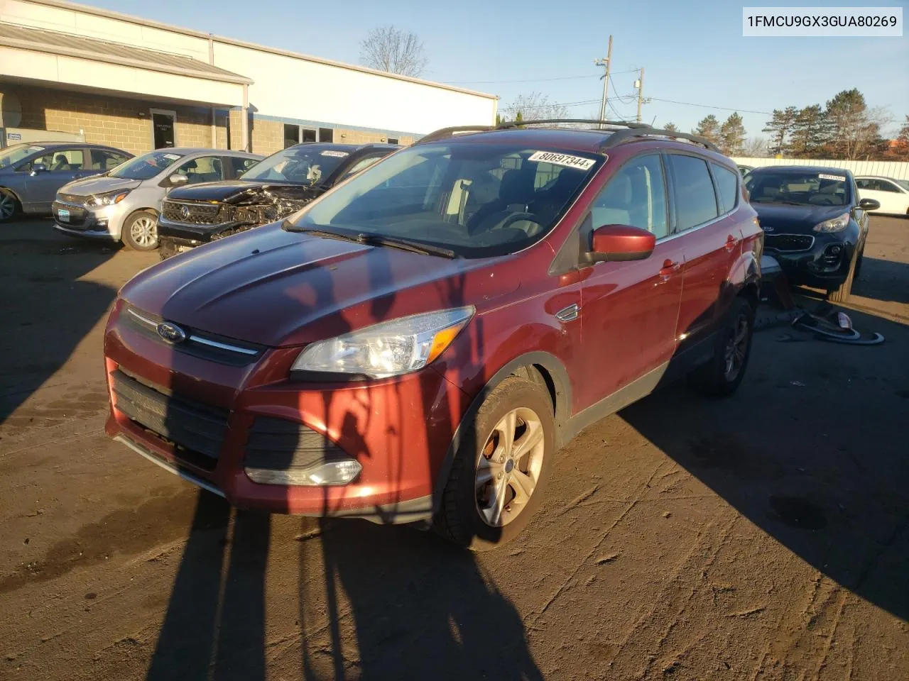 2016 Ford Escape Se VIN: 1FMCU9GX3GUA80269 Lot: 80697344