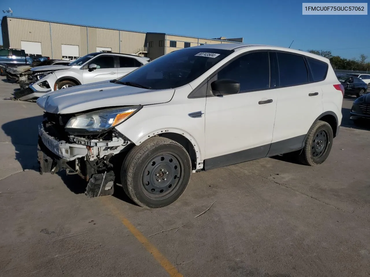 2016 Ford Escape S VIN: 1FMCU0F75GUC57062 Lot: 80743504