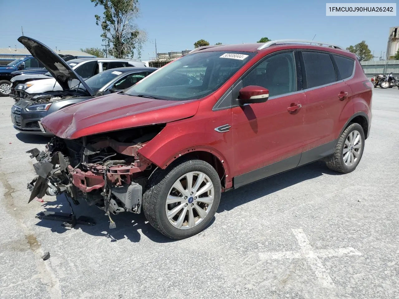 2017 Ford Escape Titanium VIN: 1FMCU0J90HUA26242 Lot: 50908044