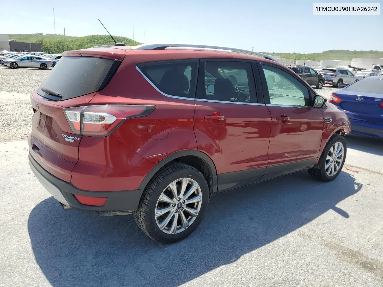 2017 Ford Escape Titanium VIN: 1FMCU0J90HUA26242 Lot: 50908044