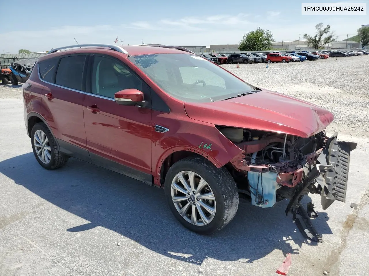 2017 Ford Escape Titanium VIN: 1FMCU0J90HUA26242 Lot: 50908044