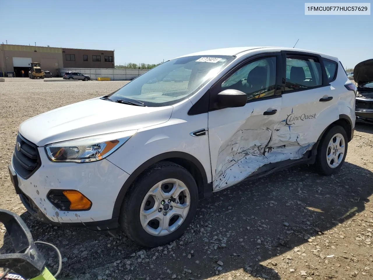 2017 Ford Escape S VIN: 1FMCU0F77HUC57629 Lot: 51376404