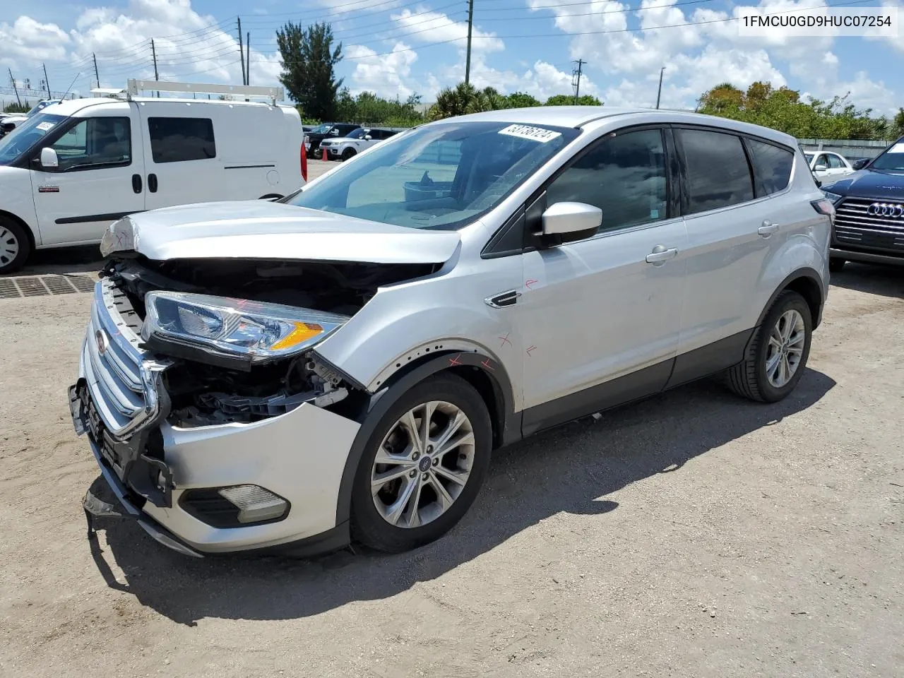 2017 Ford Escape Se VIN: 1FMCU0GD9HUC07254 Lot: 53736124