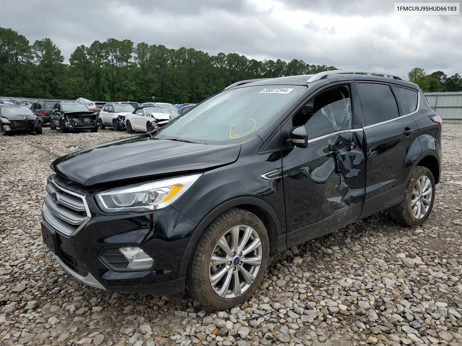 2017 Ford Escape Titanium VIN: 1FMCU9J95HUD66183 Lot: 55027244