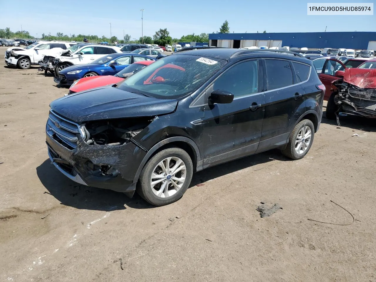 2017 Ford Escape Se VIN: 1FMCU9GD5HUD85974 Lot: 55942594