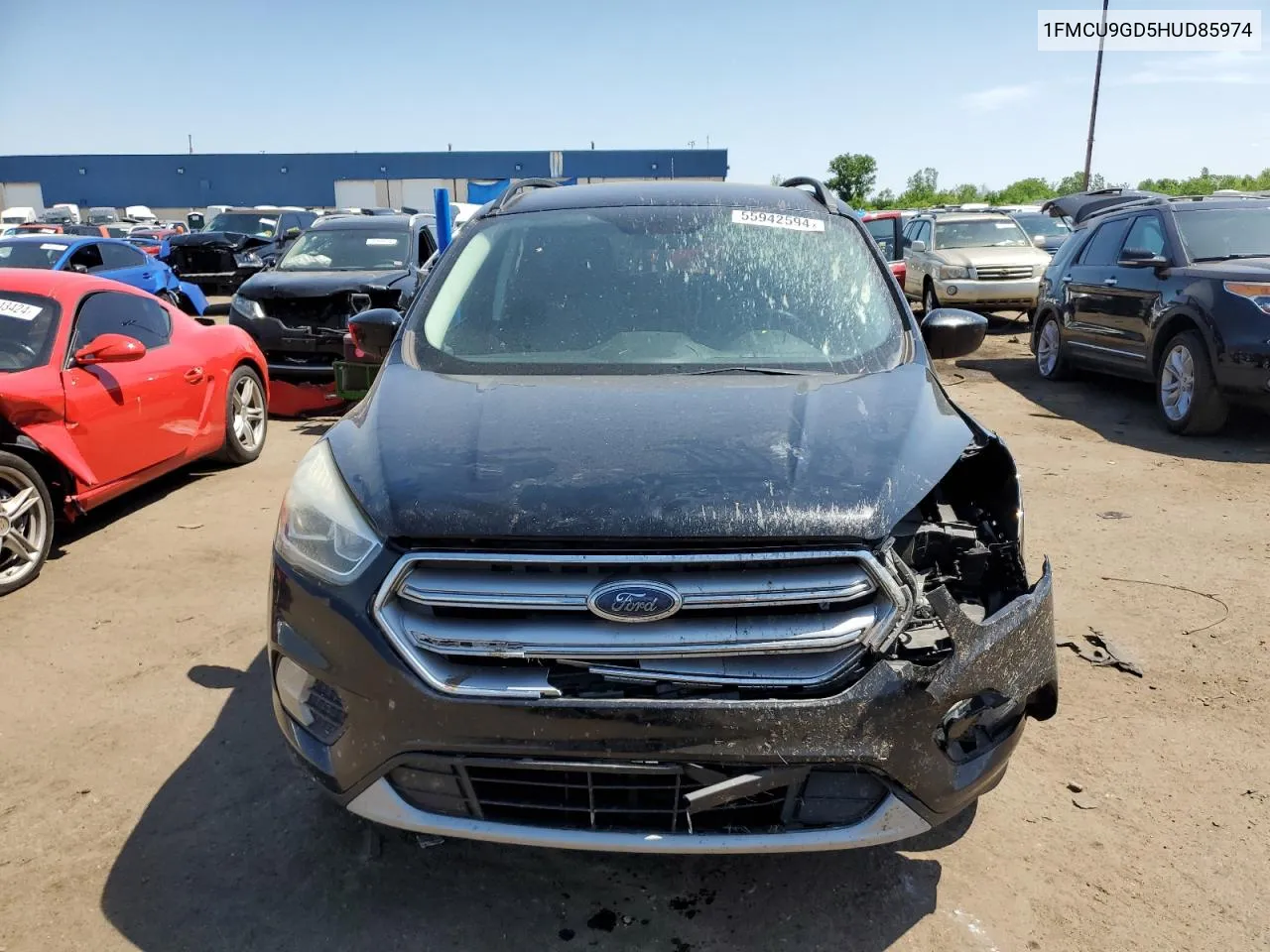 2017 Ford Escape Se VIN: 1FMCU9GD5HUD85974 Lot: 55942594