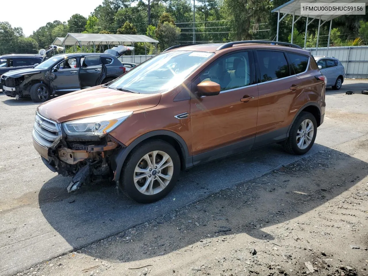 2017 Ford Escape Se VIN: 1FMCU0GD5HUC59156 Lot: 57460394