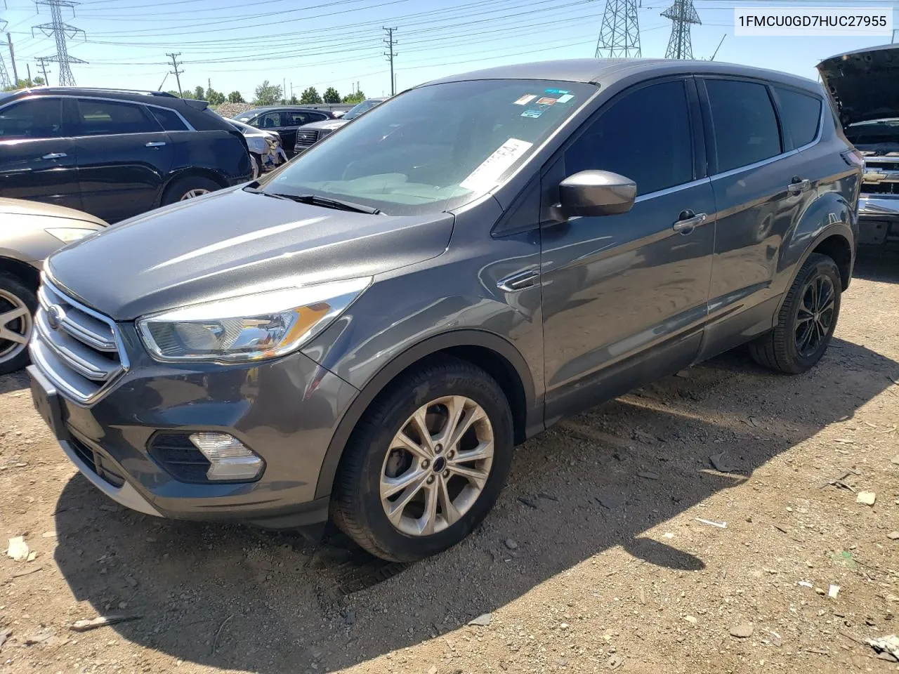 2017 Ford Escape Se VIN: 1FMCU0GD7HUC27955 Lot: 57542564