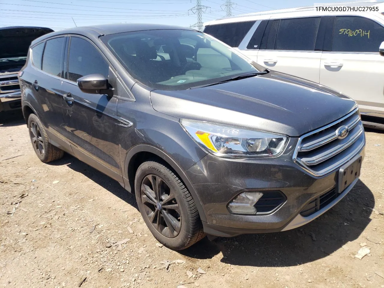 2017 Ford Escape Se VIN: 1FMCU0GD7HUC27955 Lot: 57542564