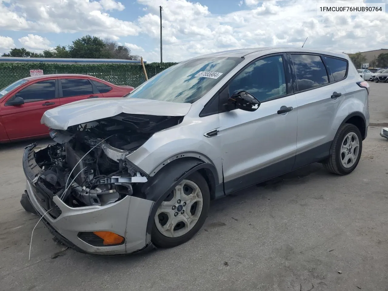 2017 Ford Escape S VIN: 1FMCU0F76HUB90764 Lot: 57555984