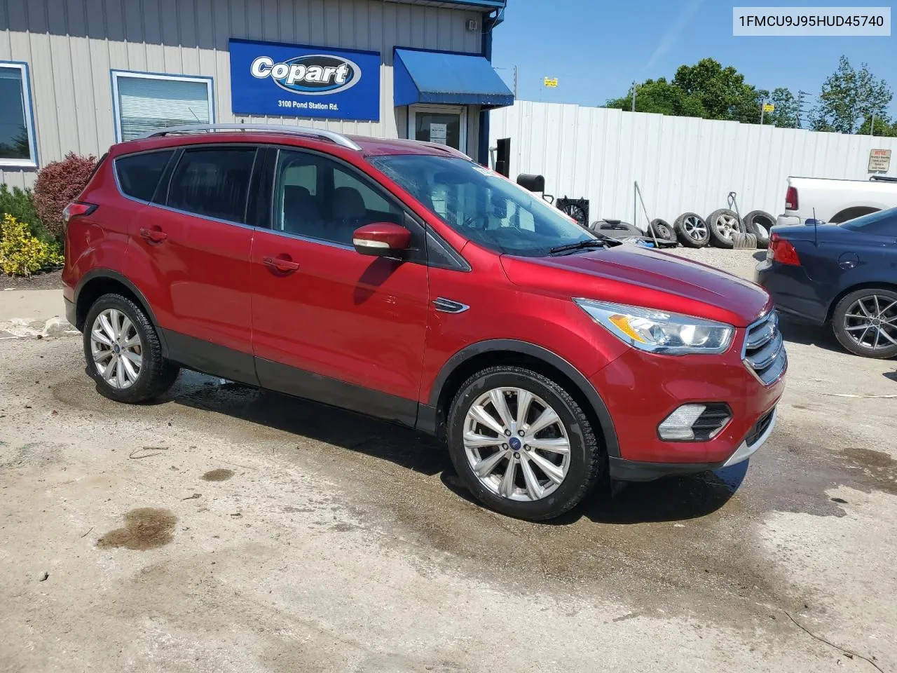 2017 Ford Escape Titanium VIN: 1FMCU9J95HUD45740 Lot: 58142634