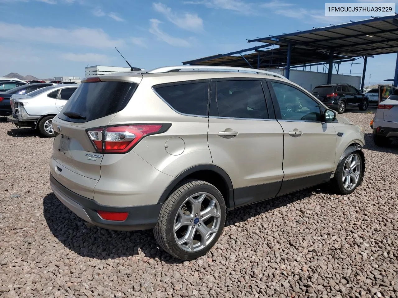 2017 Ford Escape Titanium VIN: 1FMCU0J97HUA39229 Lot: 58270434