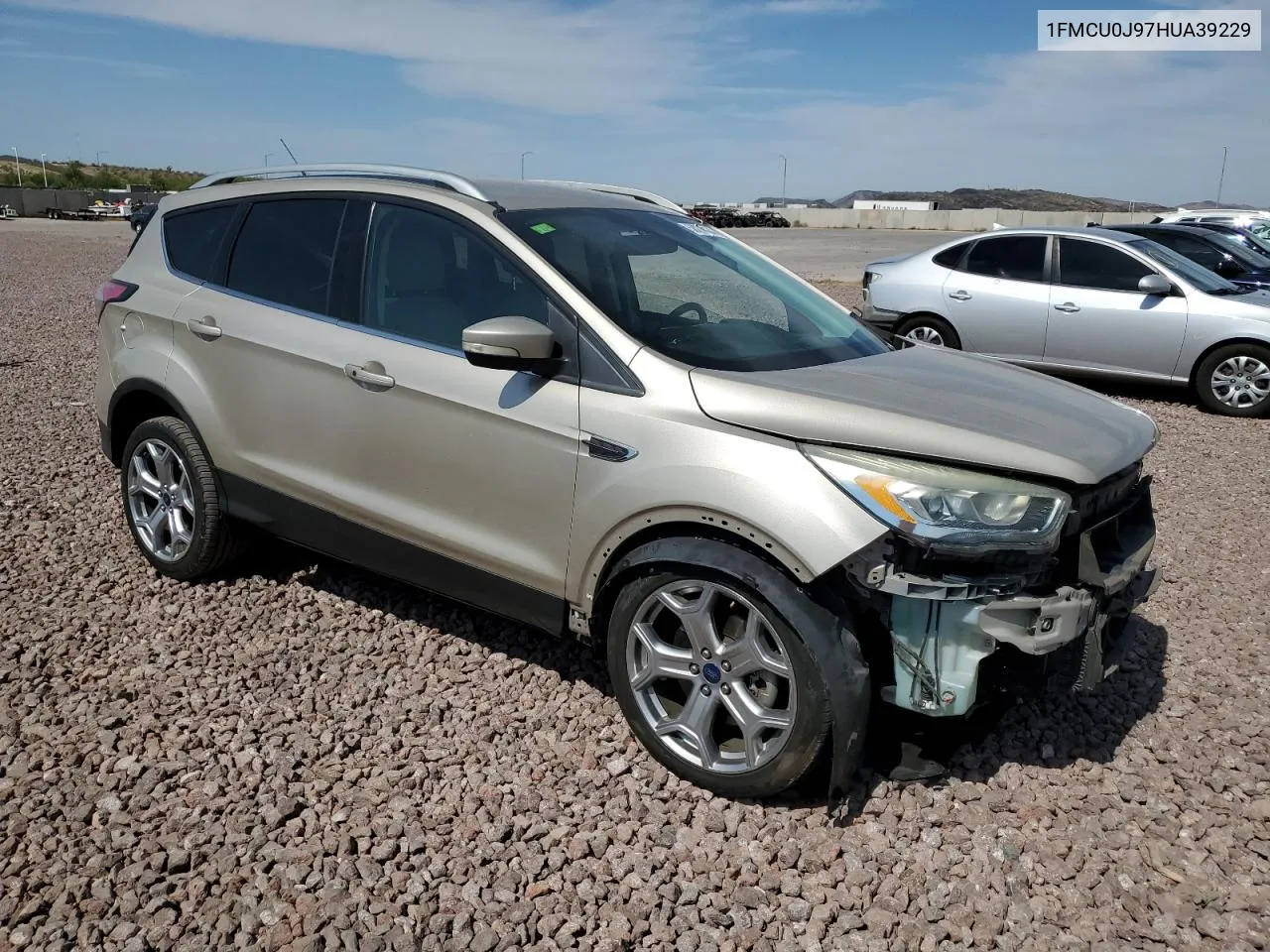 2017 Ford Escape Titanium VIN: 1FMCU0J97HUA39229 Lot: 58270434