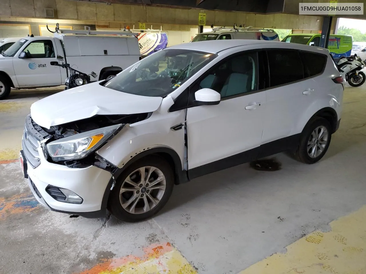 2017 Ford Escape Se VIN: 1FMCU0GD9HUA01058 Lot: 58658034