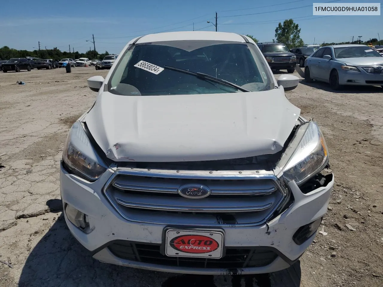 2017 Ford Escape Se VIN: 1FMCU0GD9HUA01058 Lot: 58658034