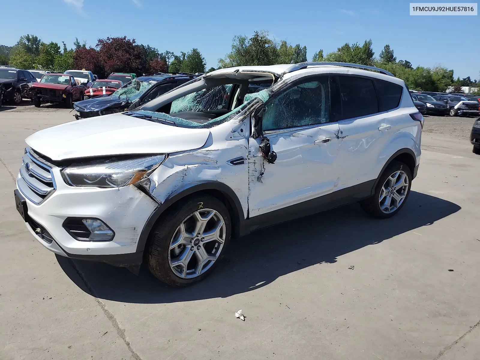 2017 Ford Escape Titanium VIN: 1FMCU9J92HUE57816 Lot: 59358364