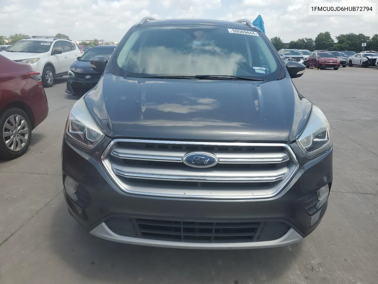 2017 Ford Escape Titanium VIN: 1FMCU0JD6HUB72794 Lot: 59569444