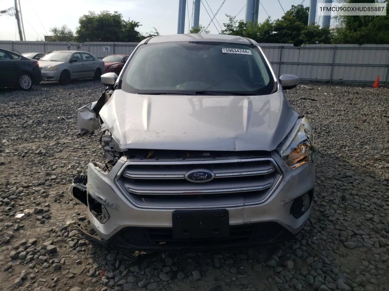 2017 Ford Escape Se VIN: 1FMCU9GDXHUD85887 Lot: 59634744