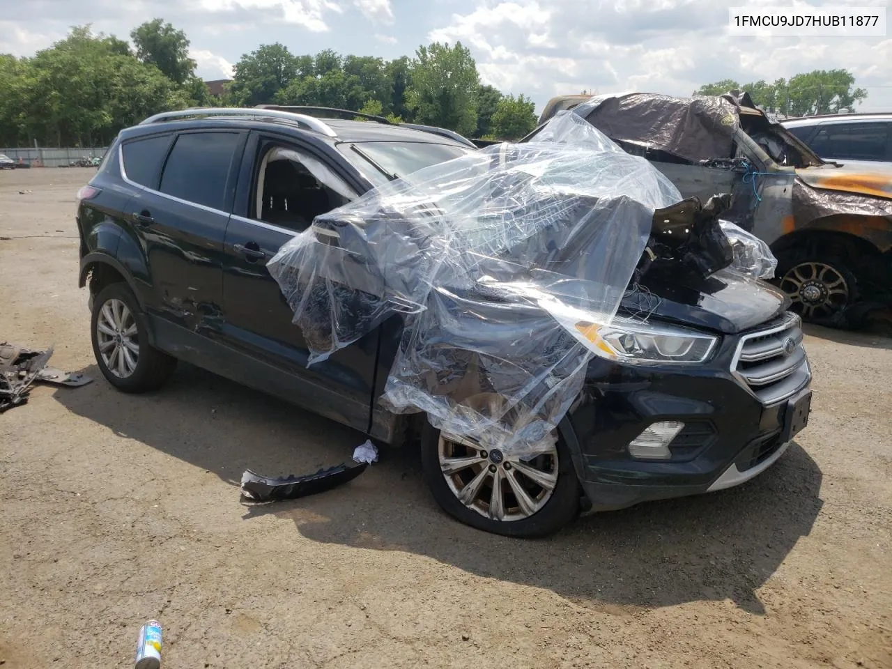 2017 Ford Escape Titanium VIN: 1FMCU9JD7HUB11877 Lot: 60658224