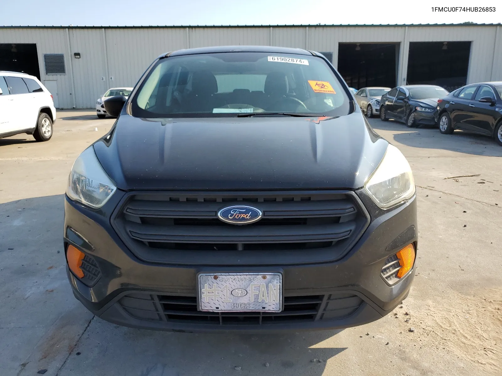 2017 Ford Escape S VIN: 1FMCU0F74HUB26853 Lot: 61902874