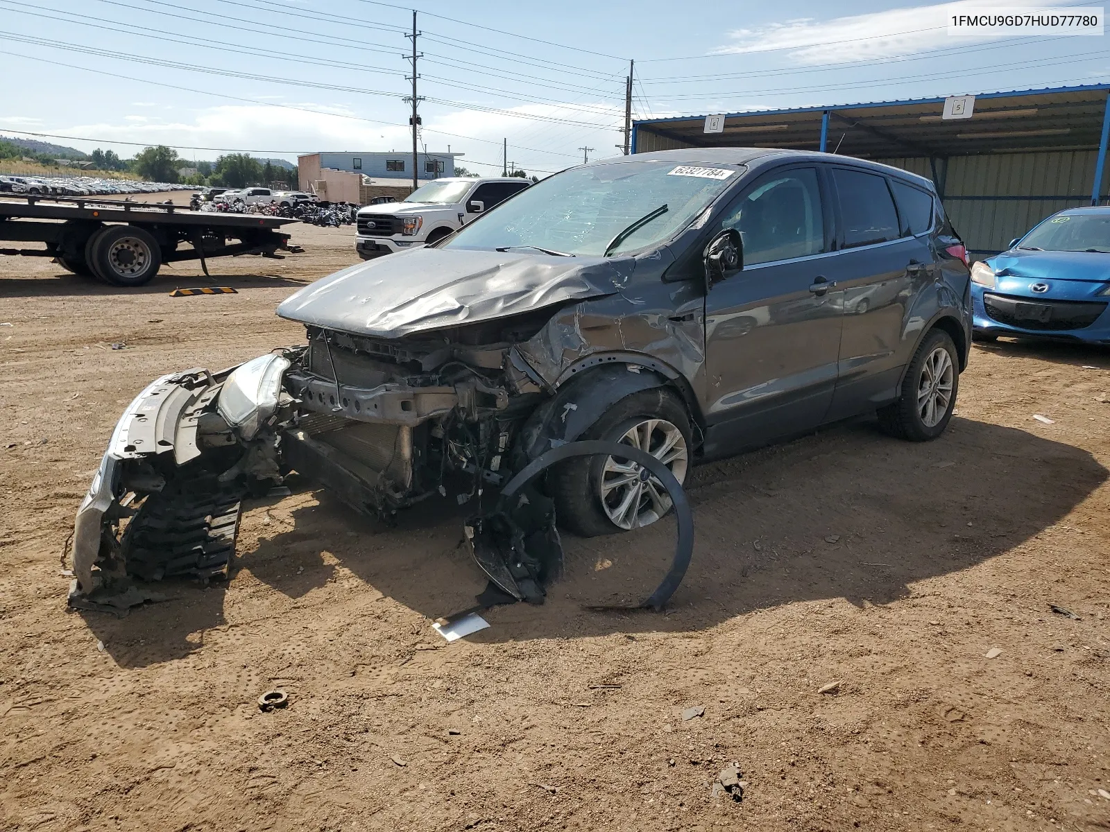 2017 Ford Escape Se VIN: 1FMCU9GD7HUD77780 Lot: 62327784