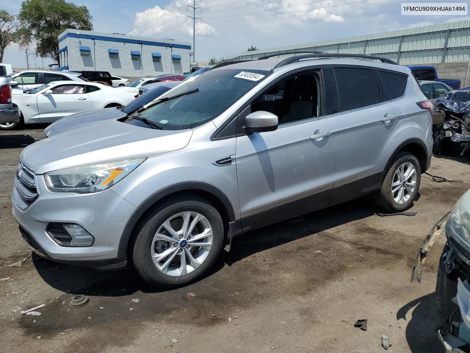 2017 Ford Escape Se VIN: 1FMCU9G9XHUA61494 Lot: 63405594