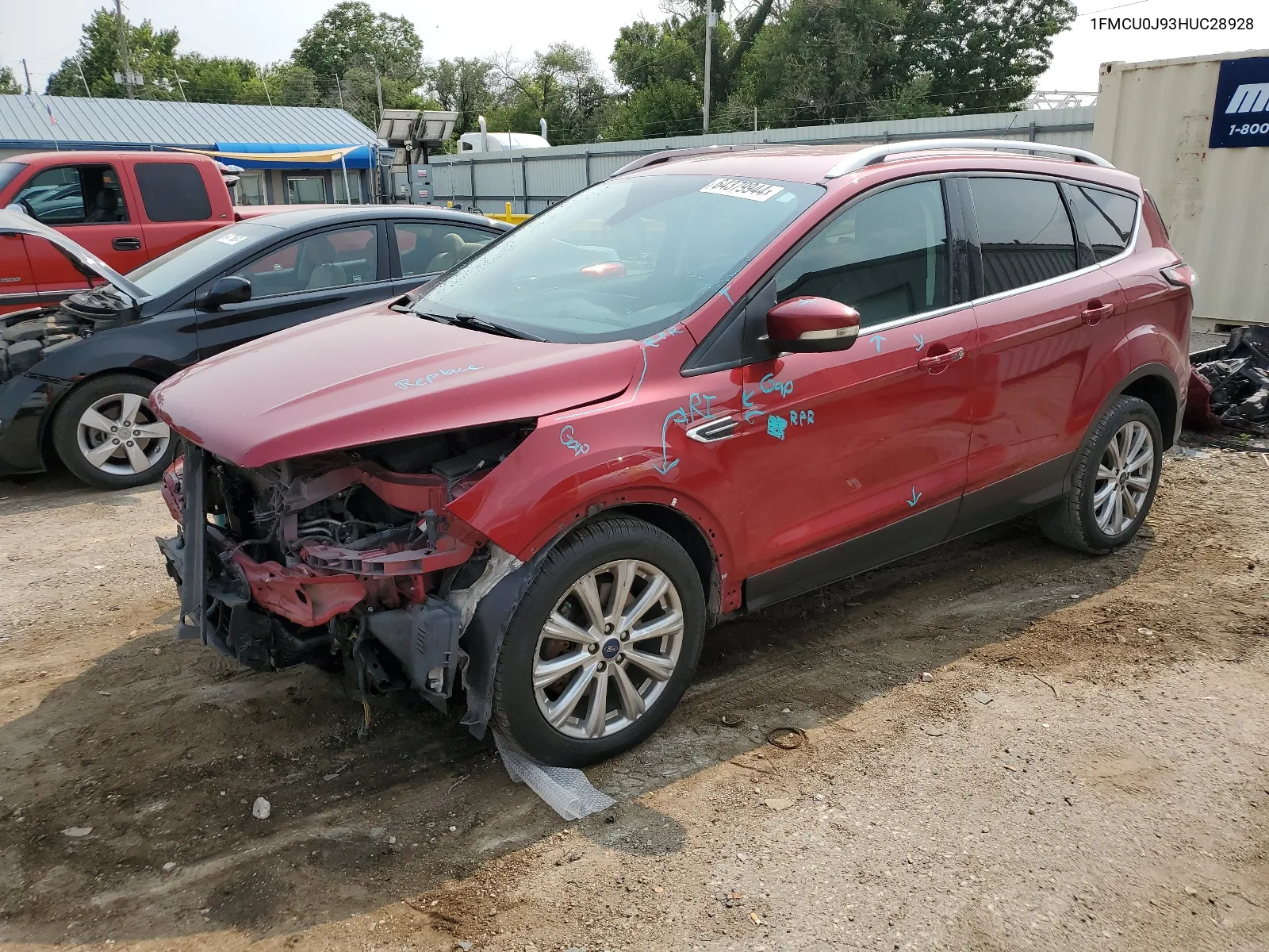 2017 Ford Escape Titanium VIN: 1FMCU0J93HUC28928 Lot: 64379944