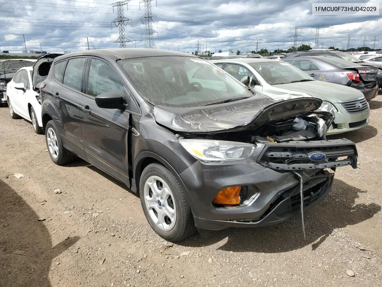 2017 Ford Escape S VIN: 1FMCU0F73HUD42029 Lot: 65176504