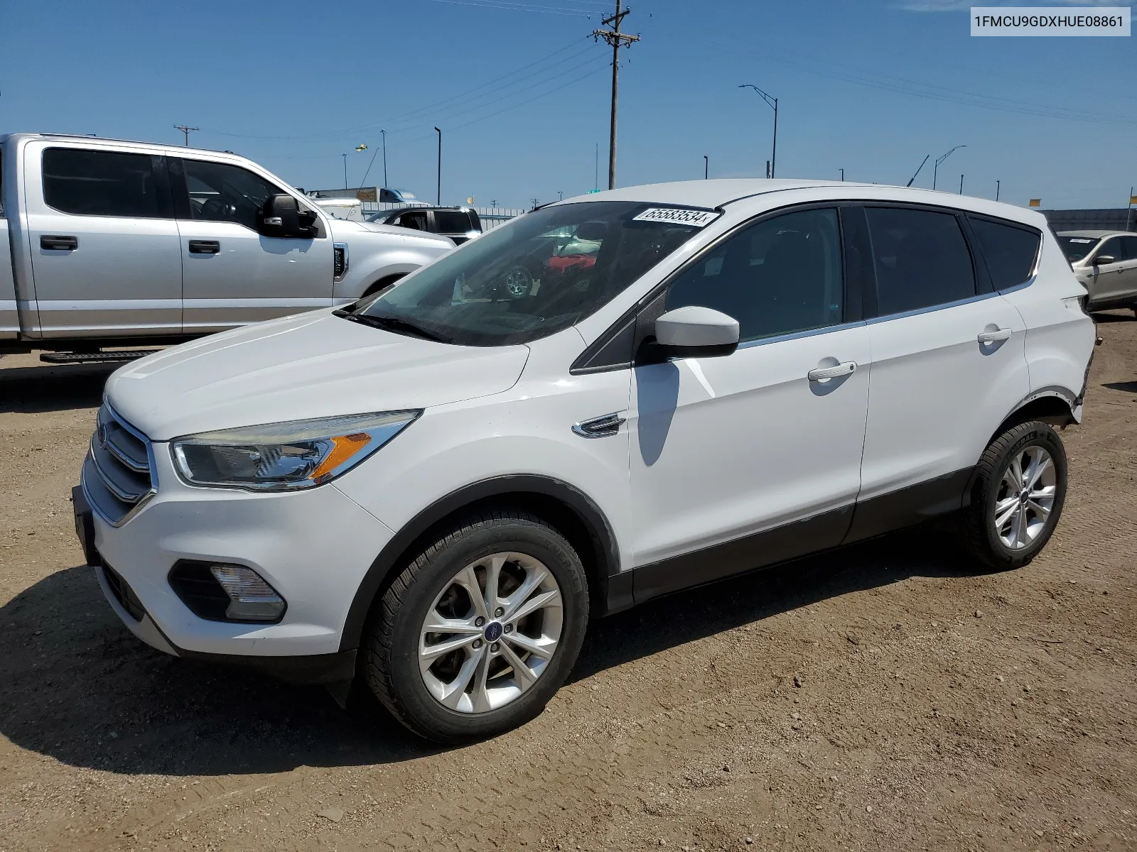 2017 Ford Escape Se VIN: 1FMCU9GDXHUE08861 Lot: 65583534