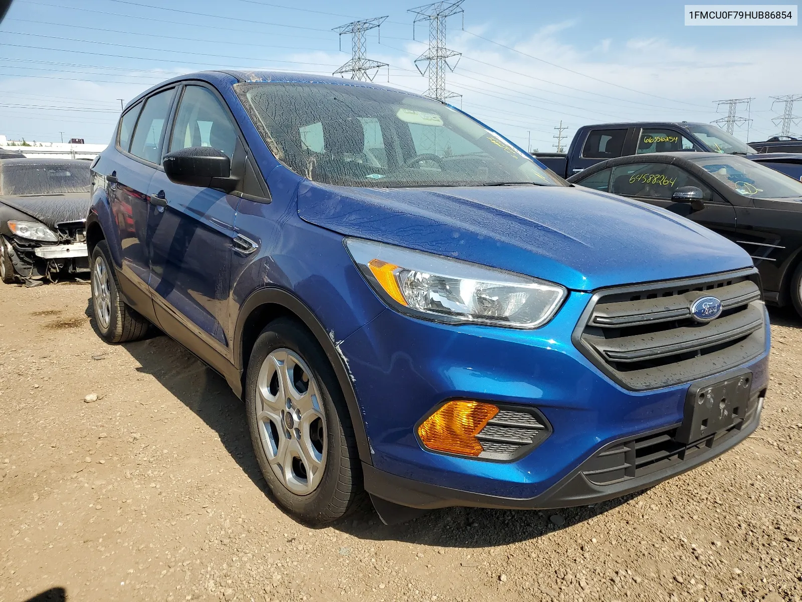 2017 Ford Escape S VIN: 1FMCU0F79HUB86854 Lot: 65601134