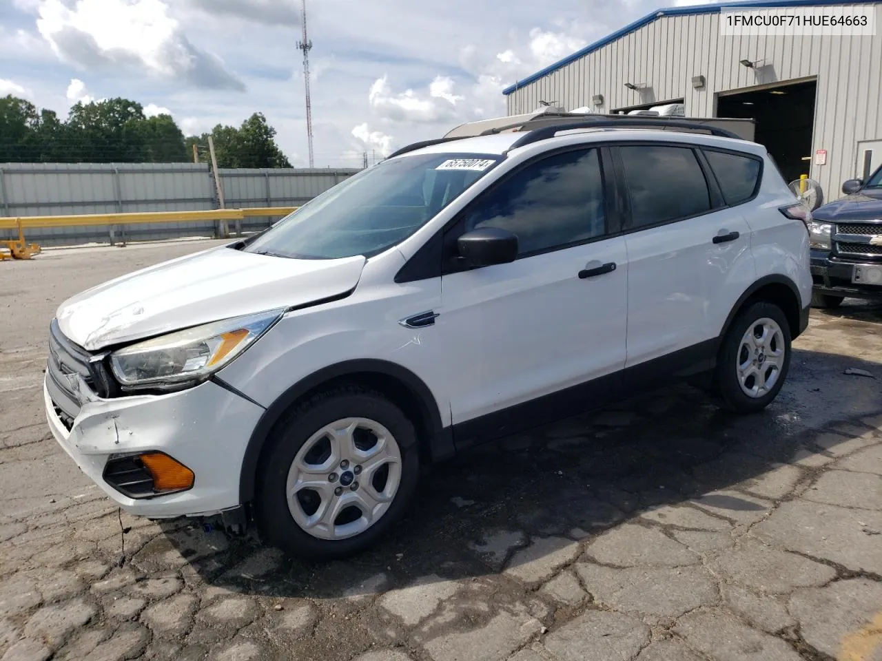 2017 Ford Escape S VIN: 1FMCU0F71HUE64663 Lot: 65750074