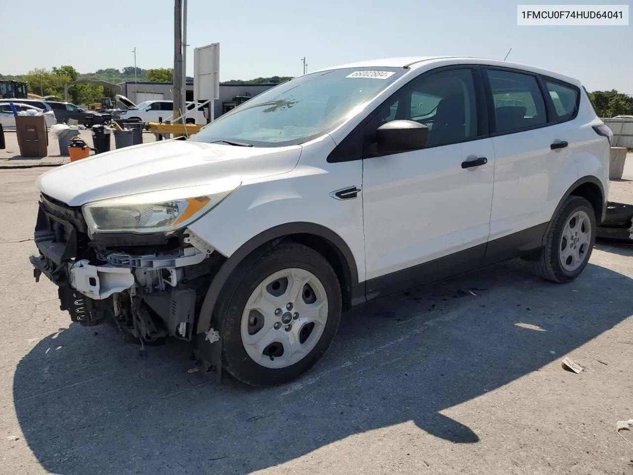 2017 Ford Escape S VIN: 1FMCU0F74HUD64041 Lot: 66002884