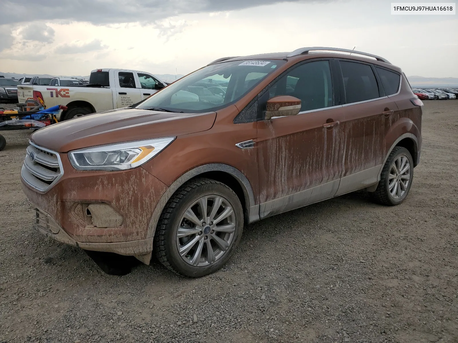 2017 Ford Escape Titanium VIN: 1FMCU9J97HUA16618 Lot: 66148634