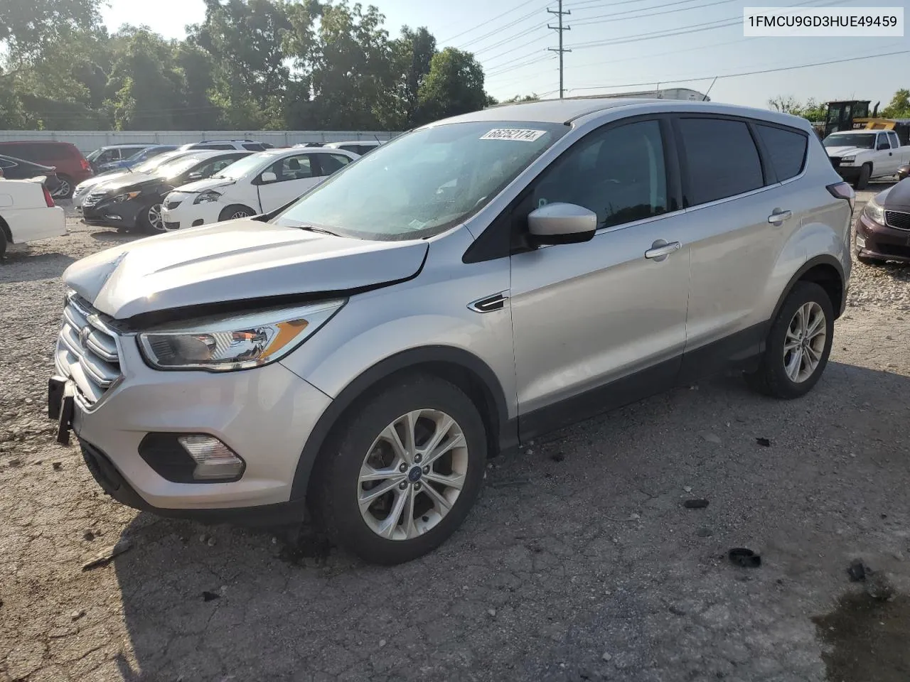 2017 Ford Escape Se VIN: 1FMCU9GD3HUE49459 Lot: 66252174