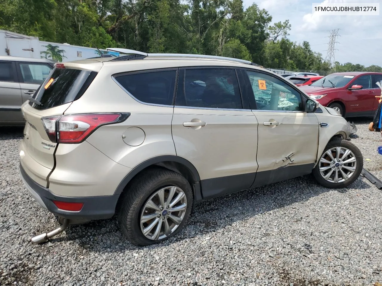 2017 Ford Escape Titanium VIN: 1FMCU0JD8HUB12774 Lot: 66419204